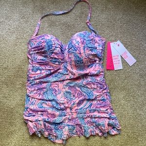 Lilly Pulitzer Carmen ruffled tanking top